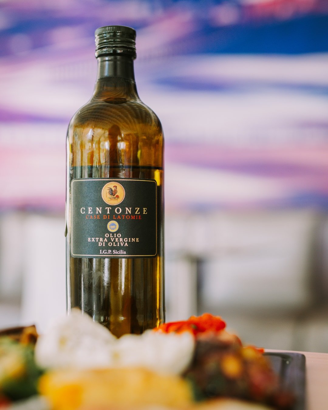 Huile d’olive extra vierge Centonze, IGP Sicilia, à la Trattoria Bella